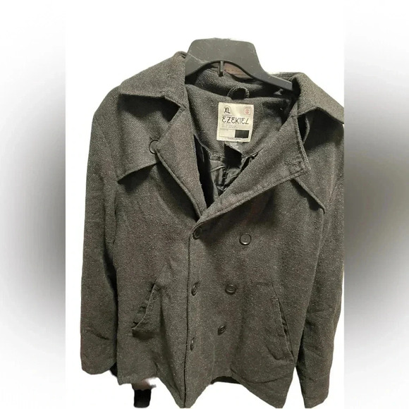 Ezekiel gray jacket coat wool blend size XL - Picture 1 of 5